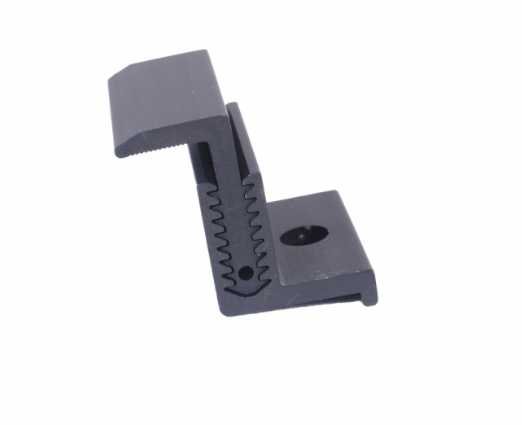 Adjustable end clamp "CLICK" - 32-42mm - black / ALU