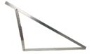 Adjustable mounting triangle - horizontal 15-35 degrees / ALU / Set