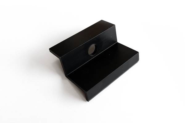 End clamp 32mm - black / ALU