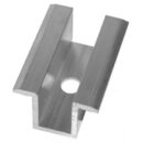 Middle clamp / universal - silver / ALU