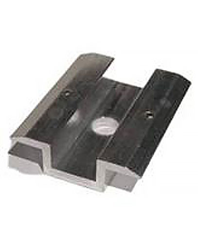 Middle / universal clamp 41x50 with grounding pins - silver