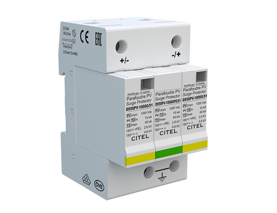 Surge arrester CITEL DC T2 / 480341 DS50PVS-1000/G